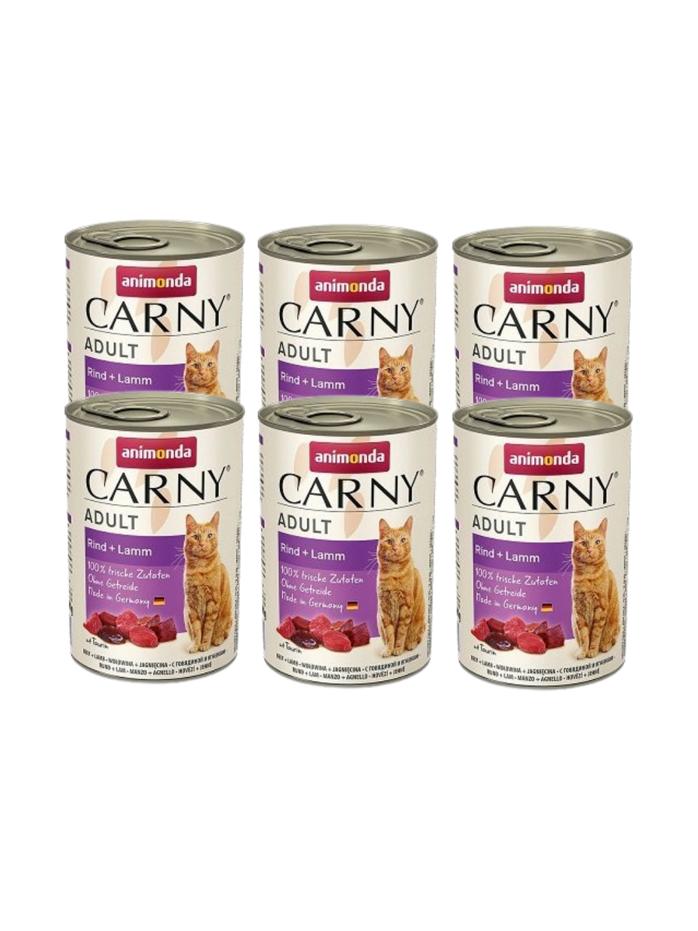 ANIMONDA Cat Carny Adult smak: wołowina i jagnięcina 6 x 400g