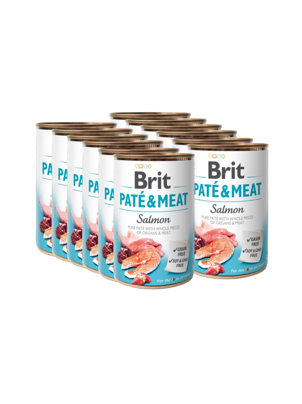 BRIT PATE & MEAT SALMON 12x400g
