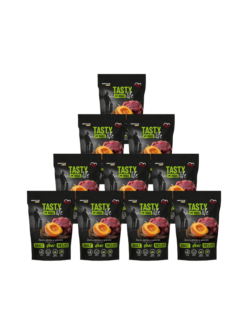 Tasty Dogs Life Danie z jeleniem w galaretce 10x150g