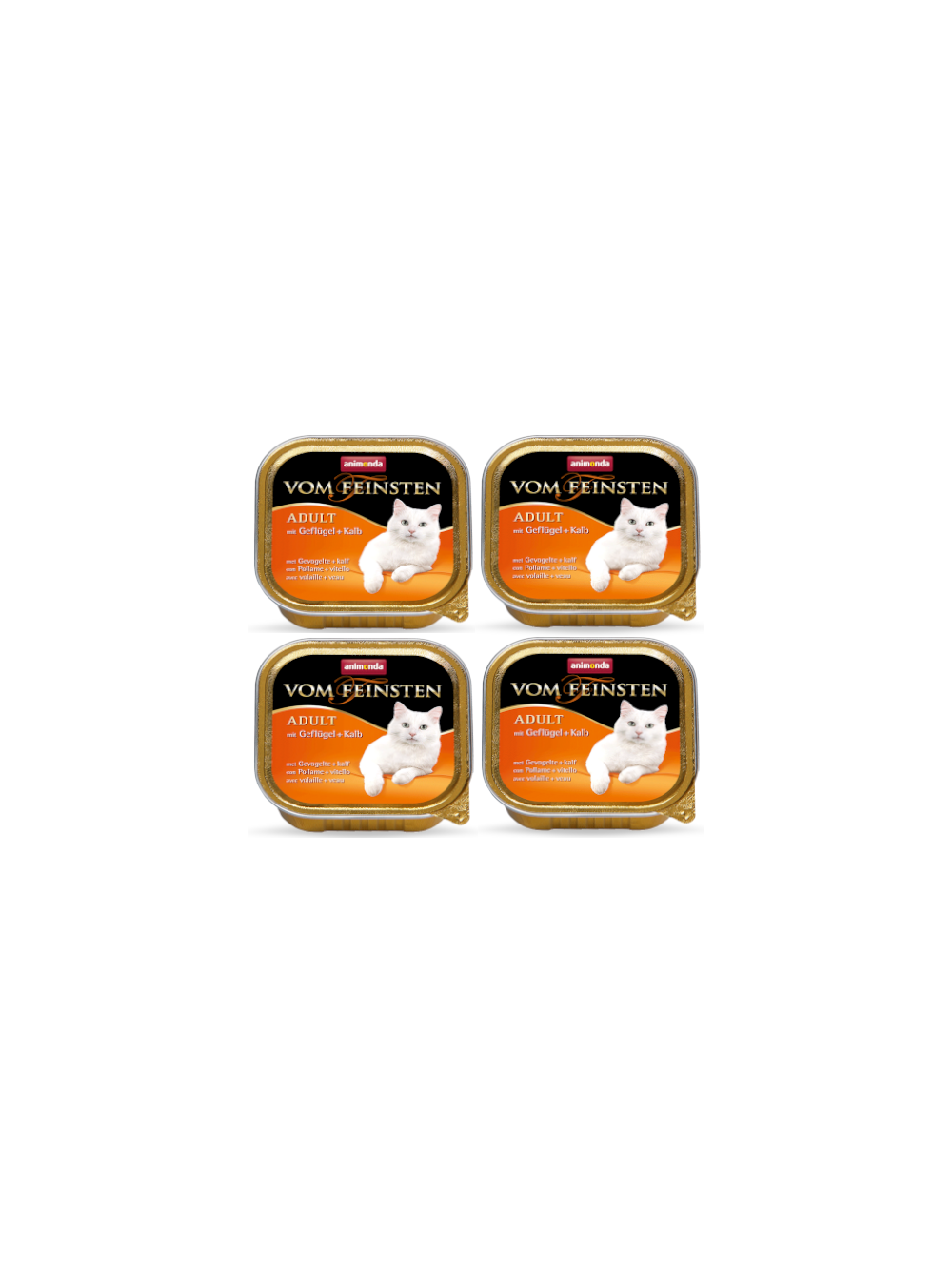 ANIMONDA Vom Feinsten Adult Cat smak: z drobiem i cielęciną 32x100g SUPER CENA