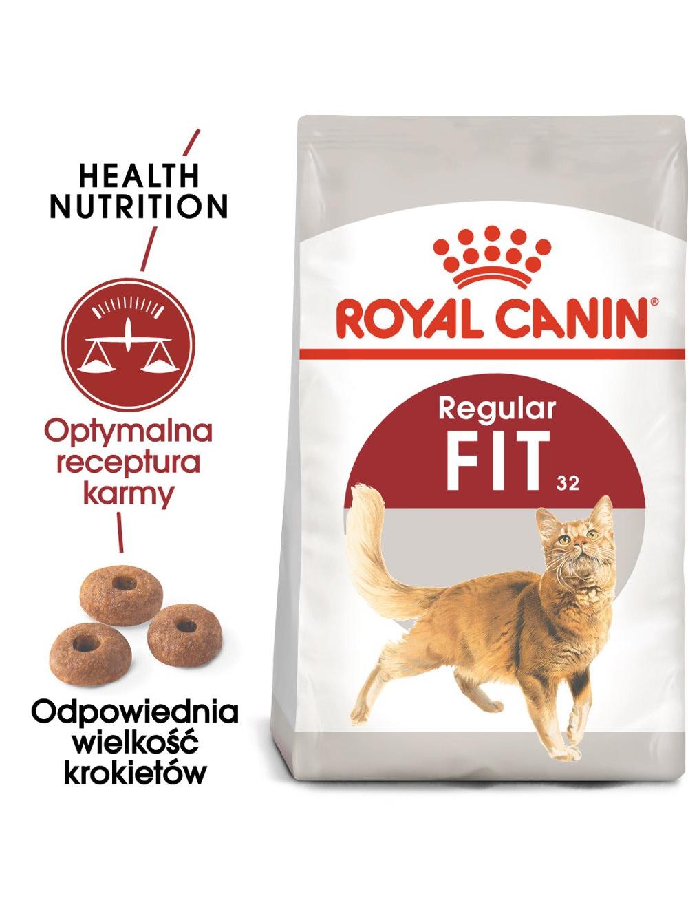 ROYAL CANIN  FIT 32 10kg karma sucha dla kotów dorosłych, wspierająca idealną kondycję + niespodzianka dla kota GRATIS!
