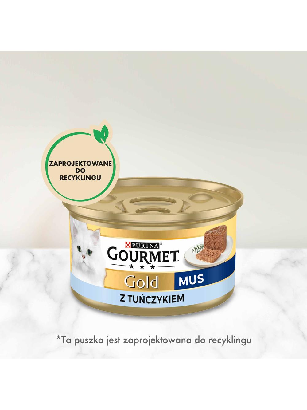 Purina Gourmet Gold mus z tuńczykiem 85g