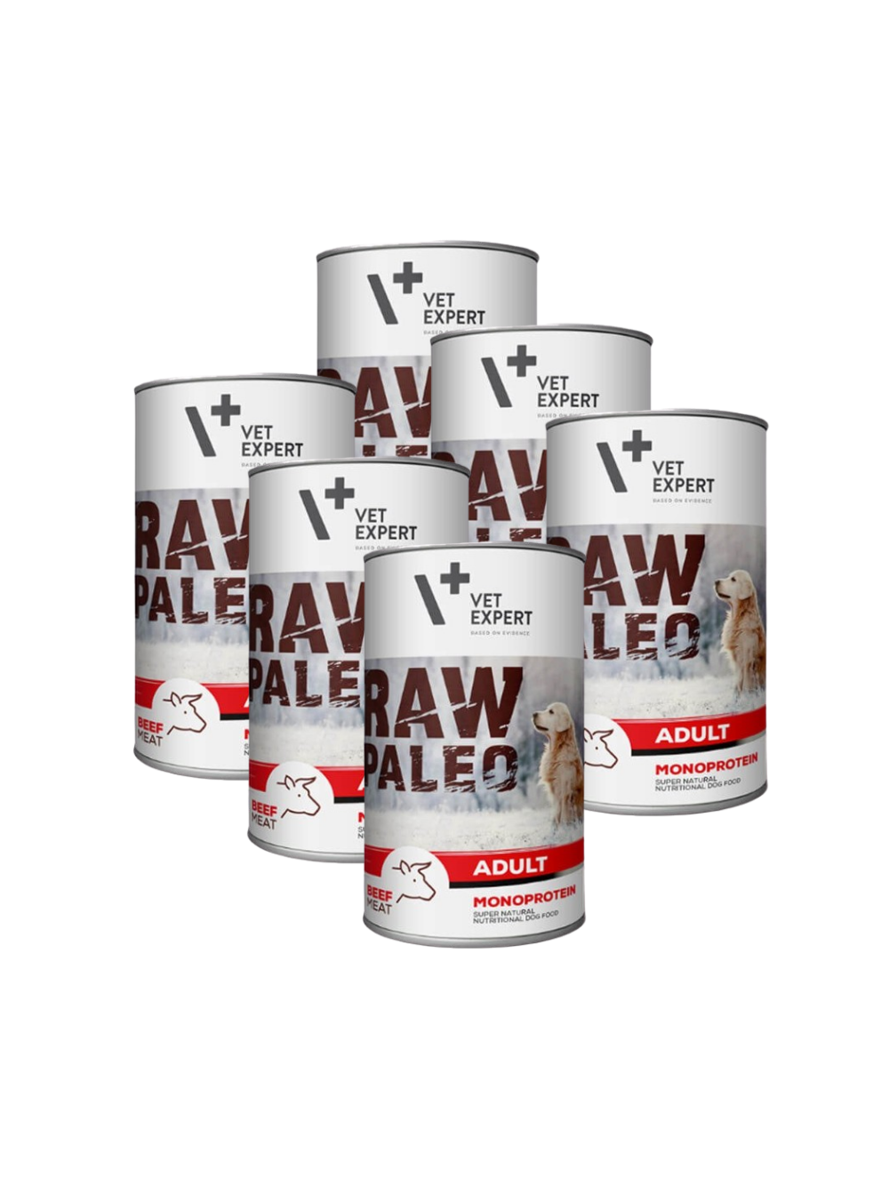 Vetexpert RAW PALEO adult beef 6x400g - wołowina puszka