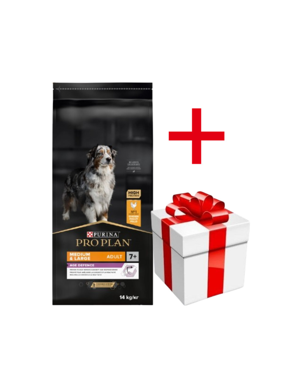 Purina Pro Plan Medium & Large Adult 7+ Optiage 14kg  niespodzianka dla psa GRATIS!