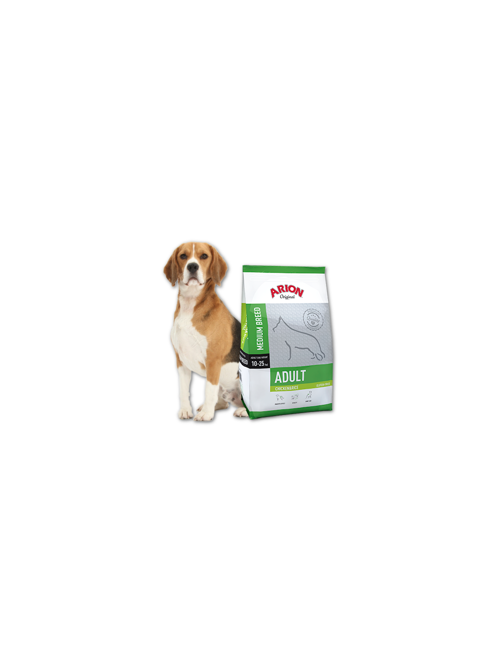 ARION Original Adult Medium Breed Chicken & Rice 12kg + niespodzianka dla psa GRATIS!