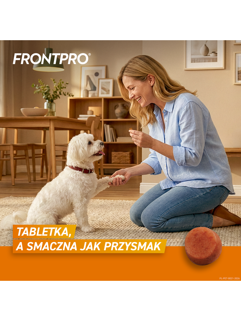 Frontpro tabletki na pchły i kleszcze S 11,3mg 2-4kg x 3tabl