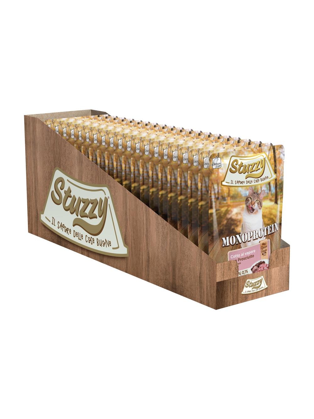 Stuzzy Monoprotein, karma mokra, dla kota, świeża szynka, 85 g, saszetka