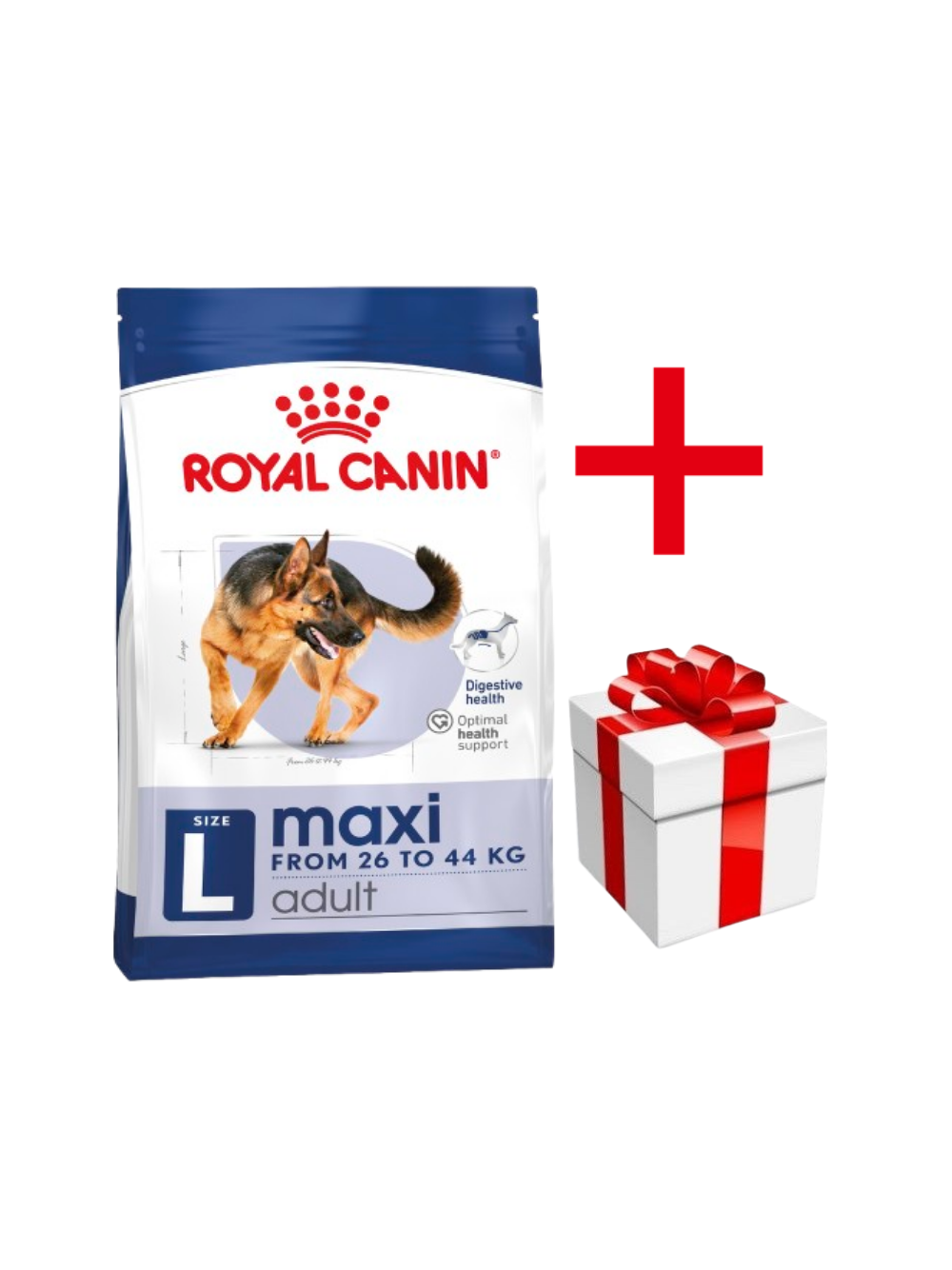 ROYAL CANIN Maxi Adult 4kg karma sucha dla psów dorosłych, do 5 roku życia, ras dużych + NIESPODZIANKA DLA PSA GRATIS!!