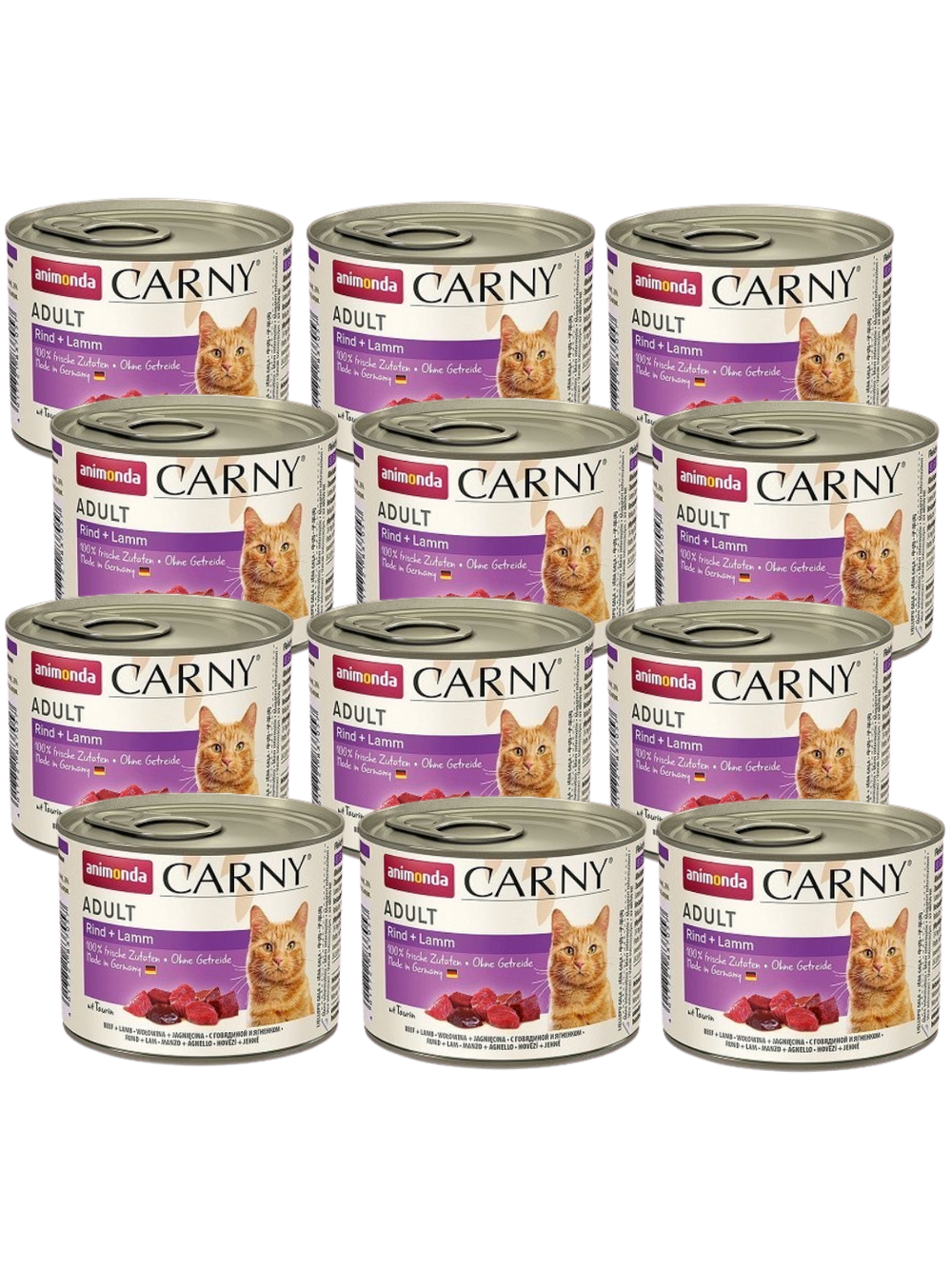 ANIMONDA Cat Carny Adult smak: wołowina i jagnięcina 12 x200g