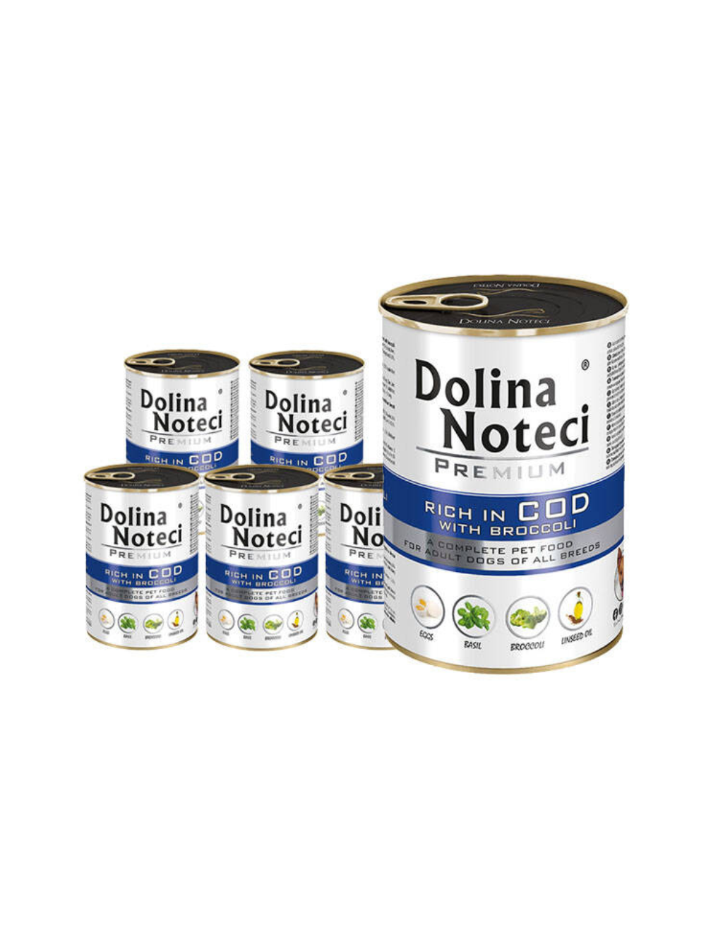 Dolina Noteci Premium Dorsz z brokułami 24x400g