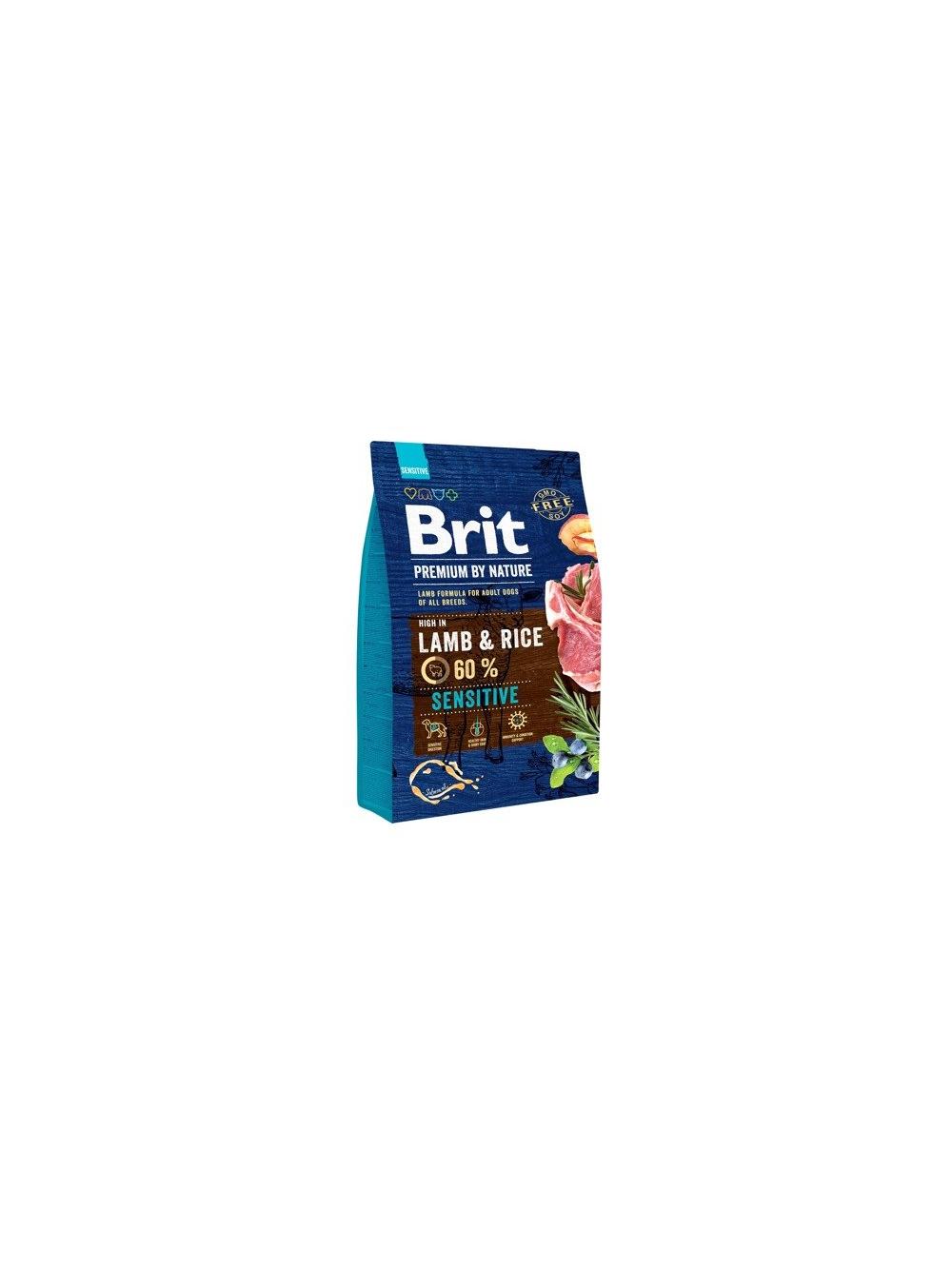 BRIT Premium By Nature Sensitive Lamb 3kg + niespodzianka dla psa GRATIS!