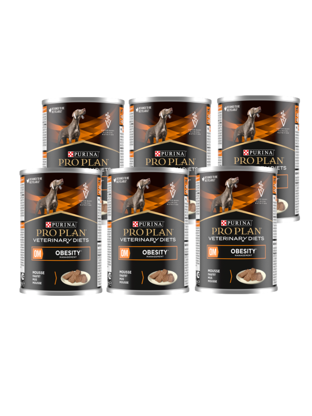 PRO PLAN Veterinary Diets OM Obesity Management Karma mokra dla psa mus 6x400g