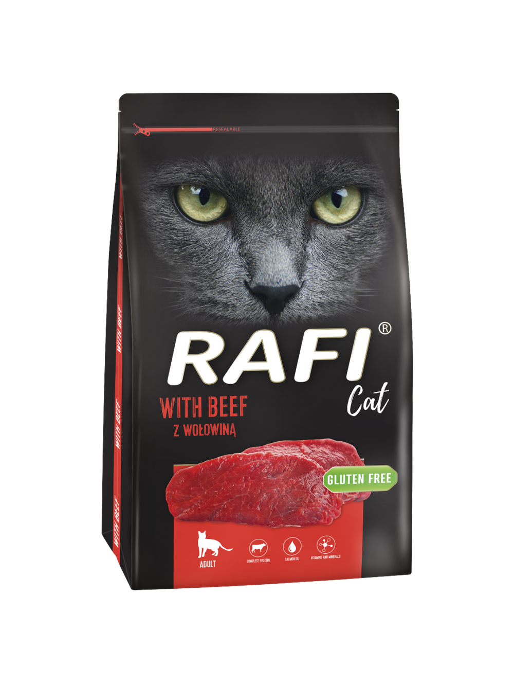 DOLINA NOTECI Rafi Cat karma sucha dla kota z wołowiną 7kg