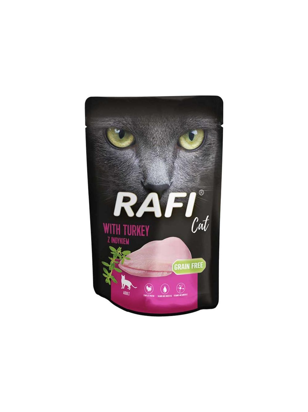 RAFI Cat Adult z indykiem 10x100g
