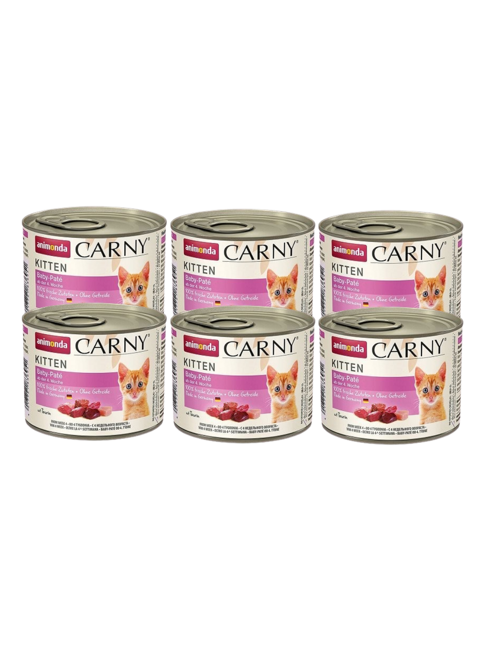 ANIMONDA Cat Carny  Baby Pate 6x200g