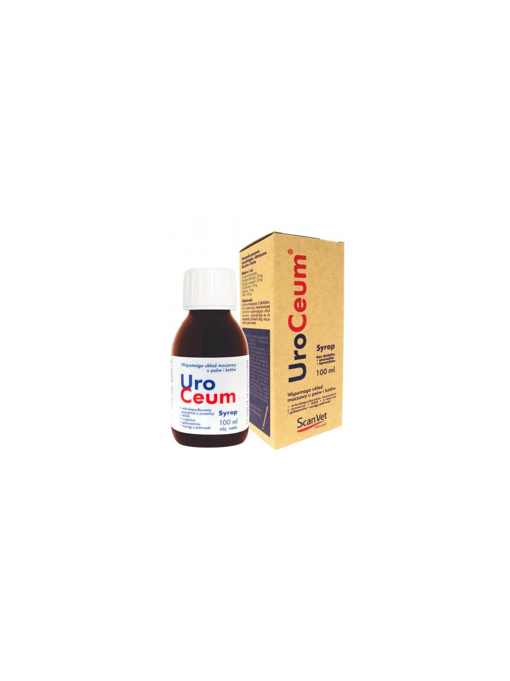 UroCeum  - Mieszanka paszowa uzupełniająca – dietetyczna dla psów i kotów 100ml