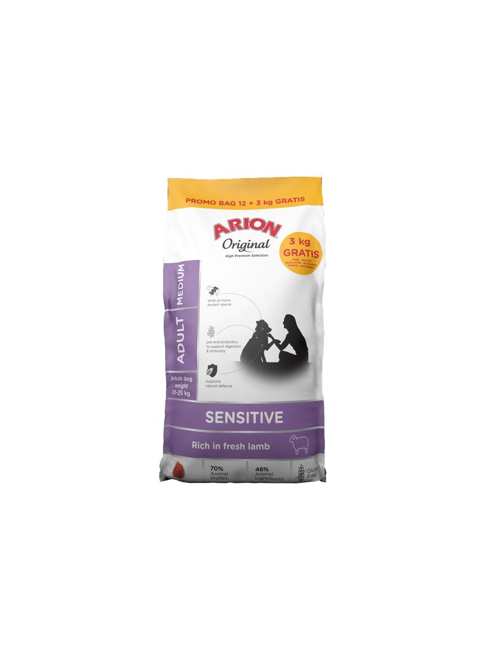 ARION Original Sensitive Adult Medium 12+3kg