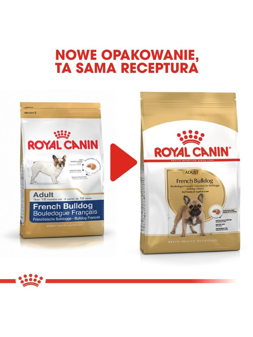 ROYAL CANIN French Bulldog Adult 9kg karma sucha dla psów dorosłych rasy bulldog francuski + niespodzianka dla psa GRATIS!