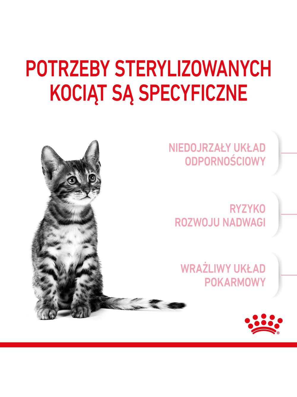 ROYAL CANIN  Kitten Sterilised 2kg + niespodzianka dla kota GRATIS!