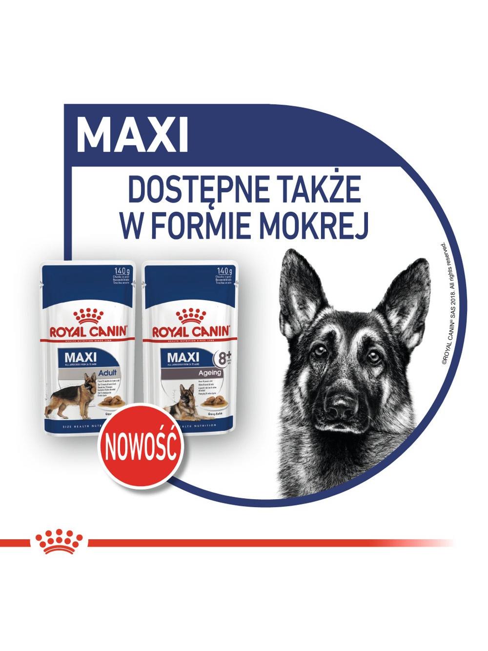 ROYAL CANIN Maxi Ageing 15kg karma sucha dla psów dojrzałych, po 8 roku życia, ras dużych / Opakowanie uszkodzone (5157,5386,6537,8931) !!!
