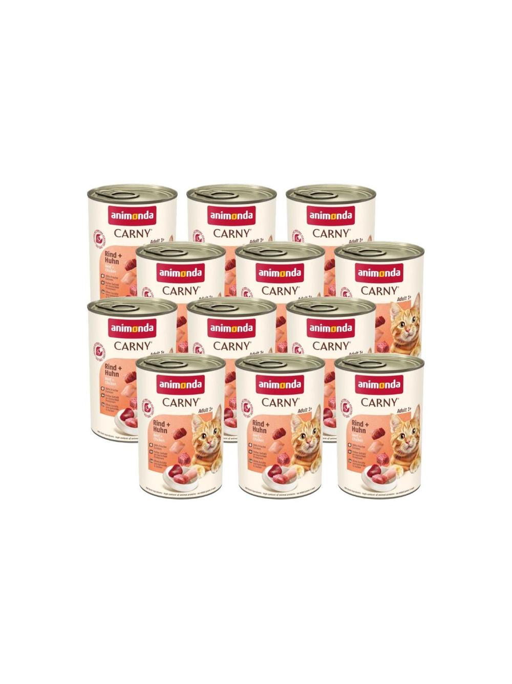 ANIMONDA Cat Carny Adult smak: wołowina i kurczak 12 x 400g