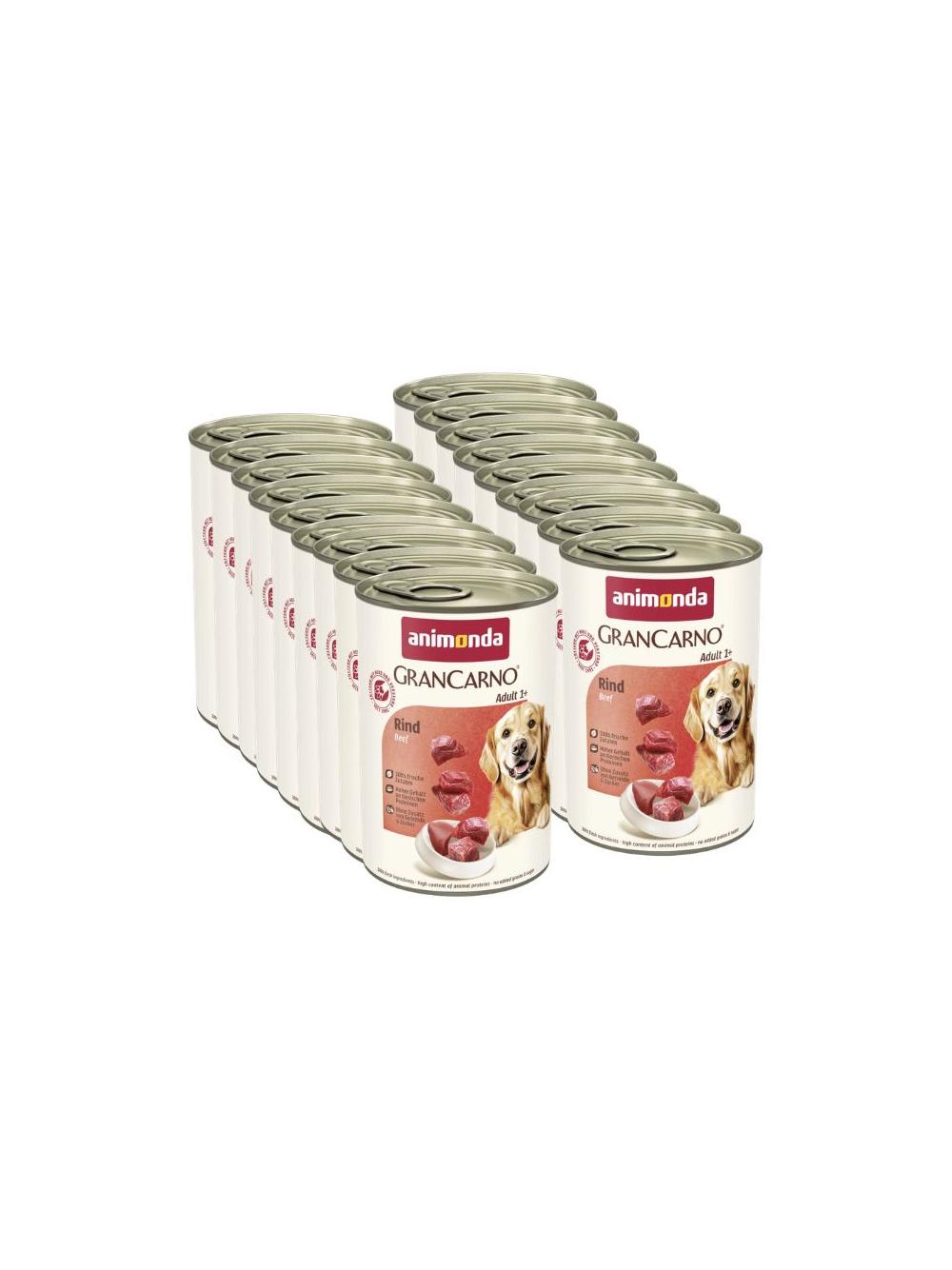ANIMONDA GranCarno Adult Dog smak: Wołowina 18x400g