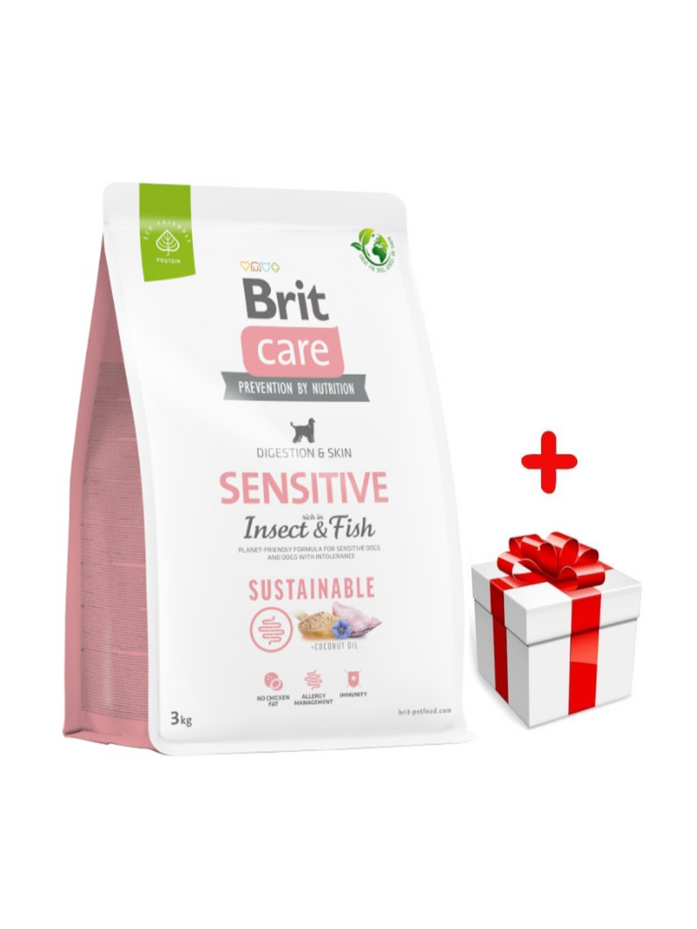BRIT CARE Sustainable Sensitive Insect & Fish 3kg + niespodzianka dla psa GRATIS!