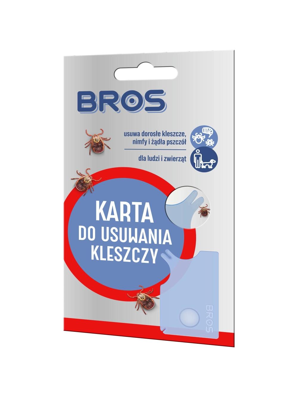 BROS Karta do usuwania kleszczy i żądeł