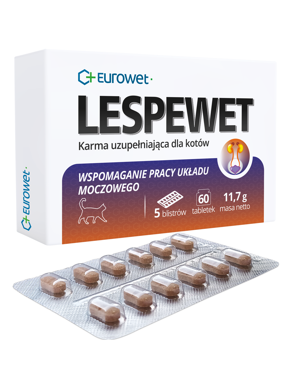 EUROWET Lespewet 60tabl dla kotów