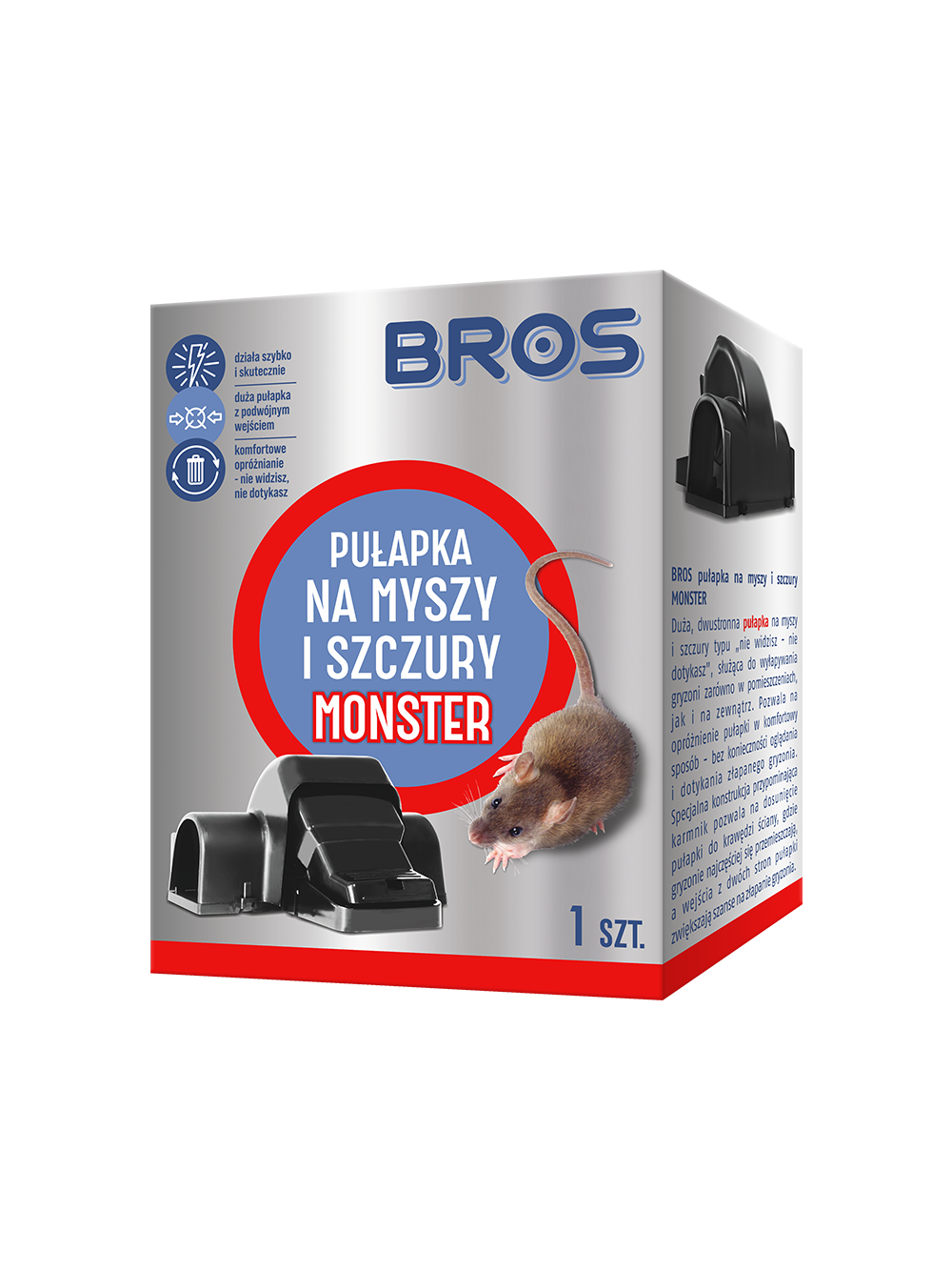 BROS – pułapka na myszy i szczury monster