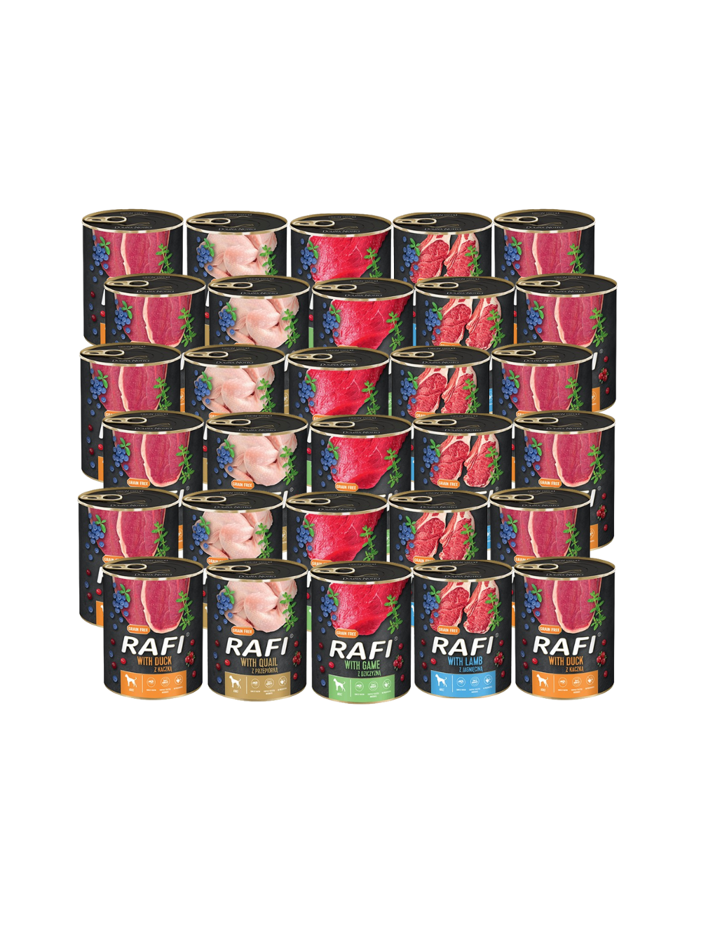 DOLINA NOTECI Rafi dla psa mix smaków 30x800g