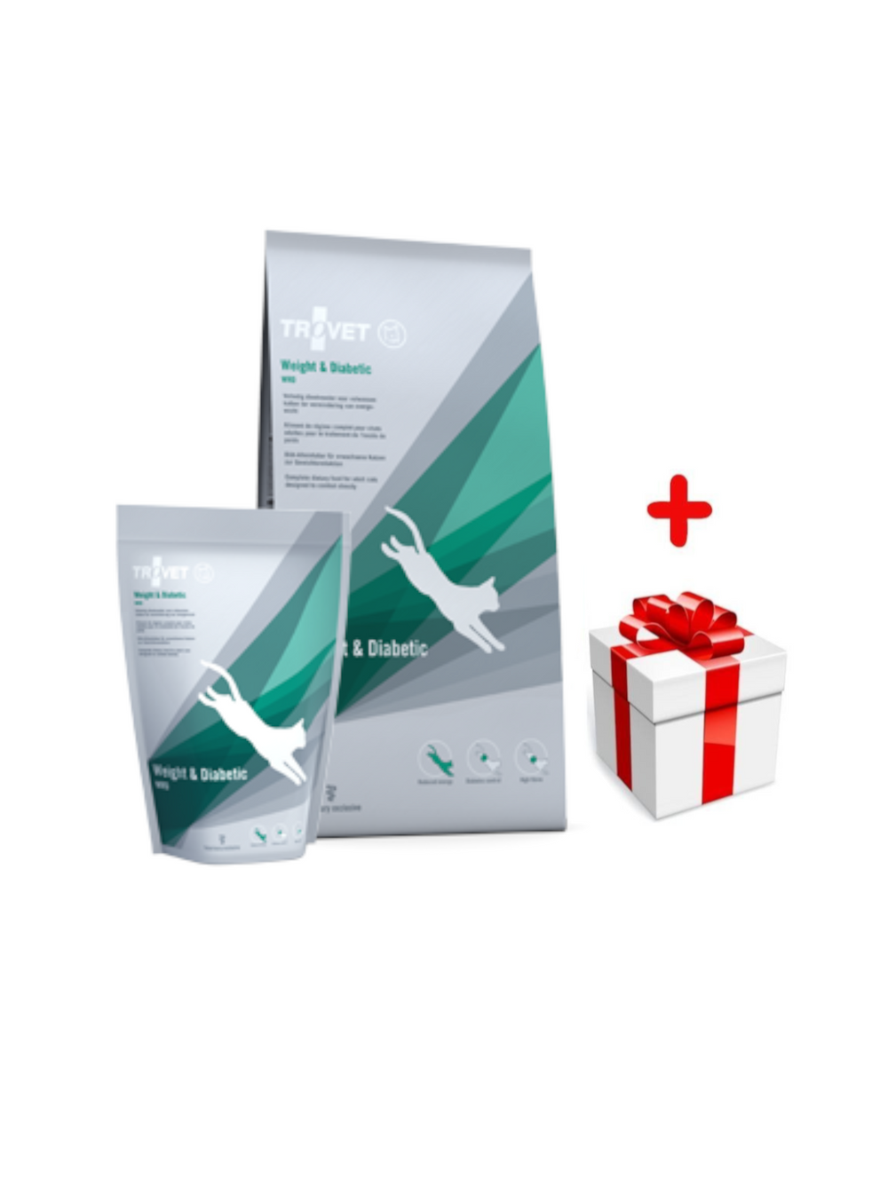 TROVET WRD Weight & Diabetic (dla kota) 3kg + niespodzianka dla psa GRATIS!