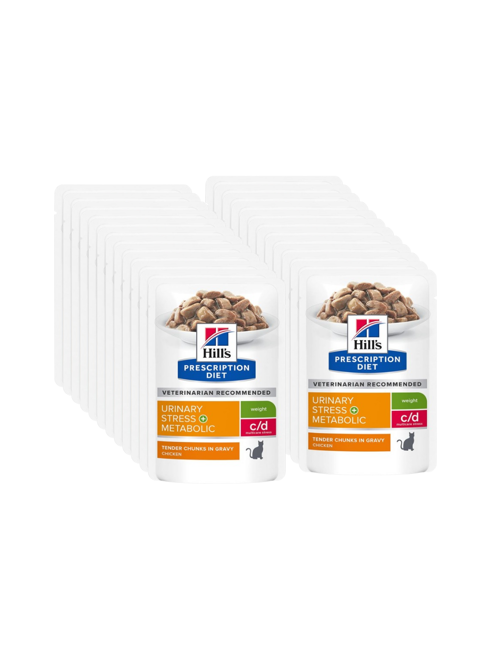 HILL'S PD Prescription Diet Feline c/d Urinary Stress + Metabolic Kurczak 24x85g saszetka
