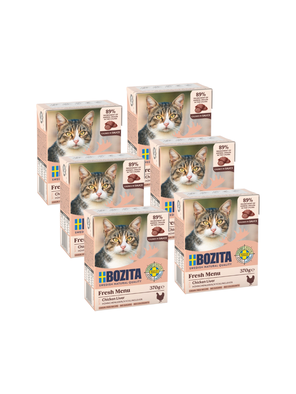 BOZITA Cat Wątróbka Drobiowa w sosie  6x370g