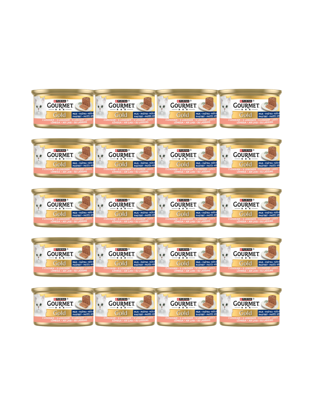 Purina Gourmet Gold mus z łososiem 72x85g