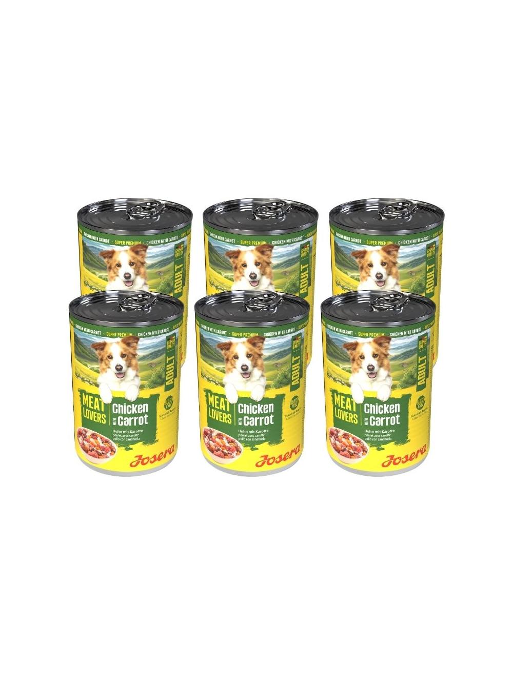 JOSERA Meatlovers Menu Kurczak z marchewką 6x400g