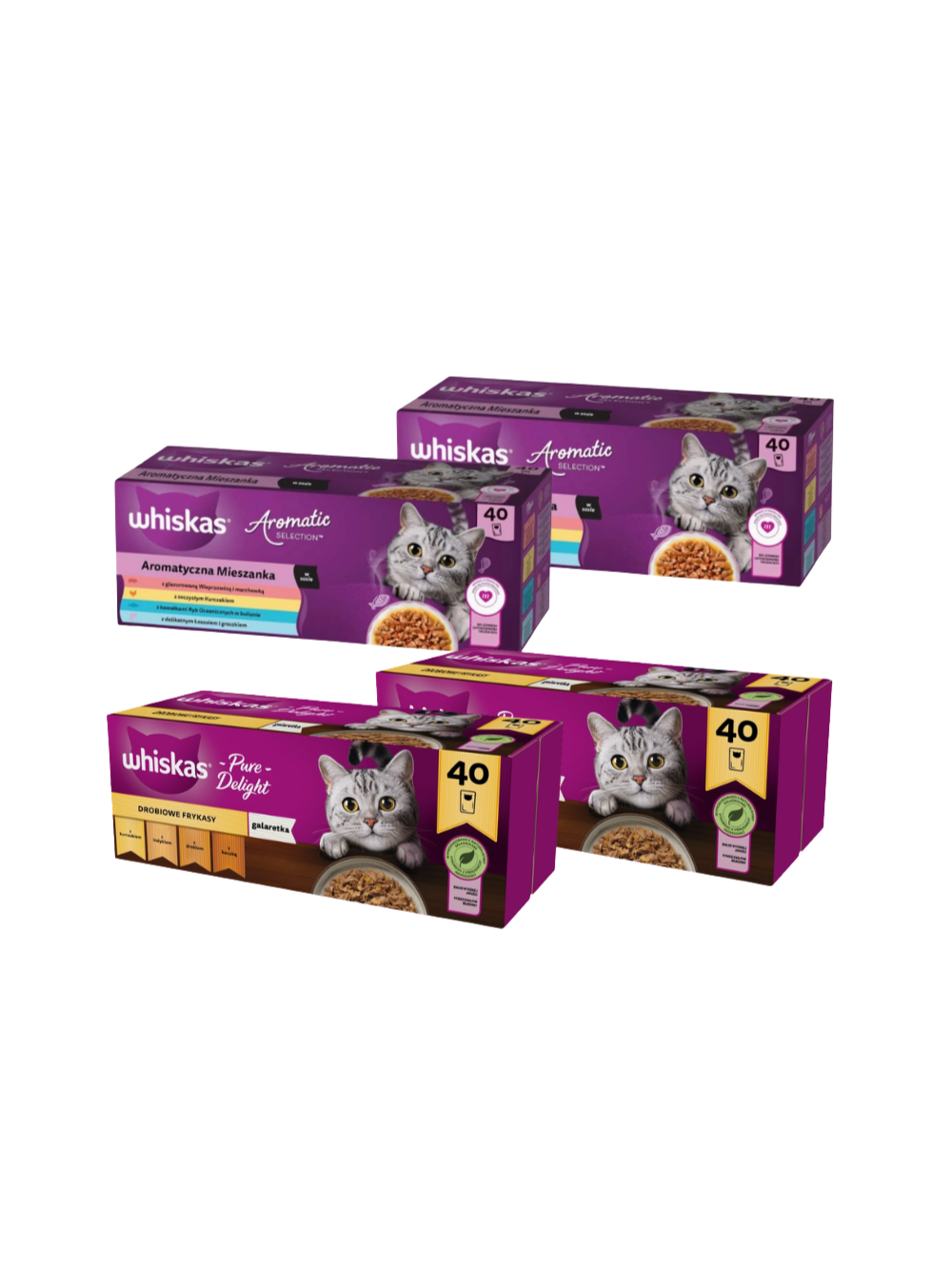 WHISKAS karma mokra dla kota Adult saszetki 160x85g mix smaków
