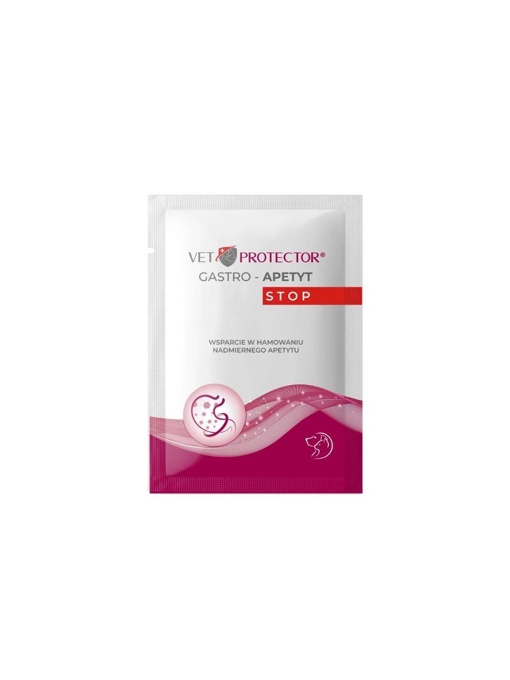 VET PROTECTOR® GASTRO – APETYT STOP – hamowanie nadmiernego apetytu, zwiększenie uczucia sytości dla psa i kota 3,5 g