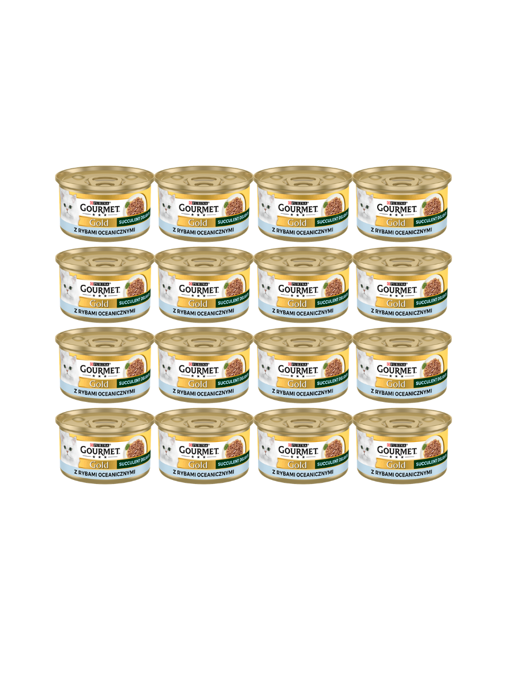 Purina Gourmet Gold Succulent Delights z rybami oceanicznymi 48x85g