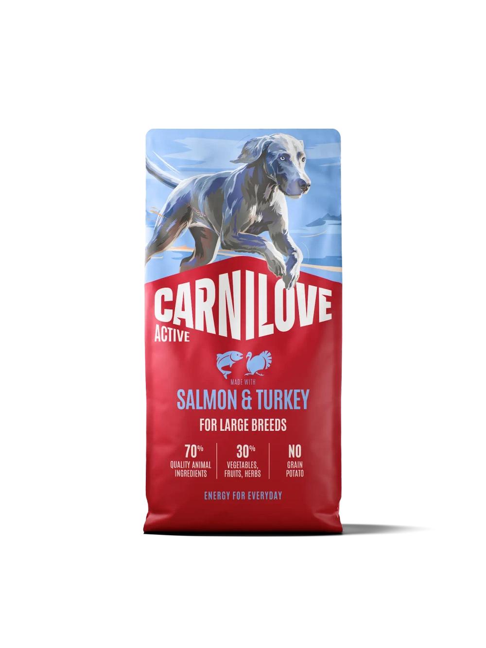 CARNILOVE Active Dog Salmon & Turkey For Adult Large Breeds 12kg