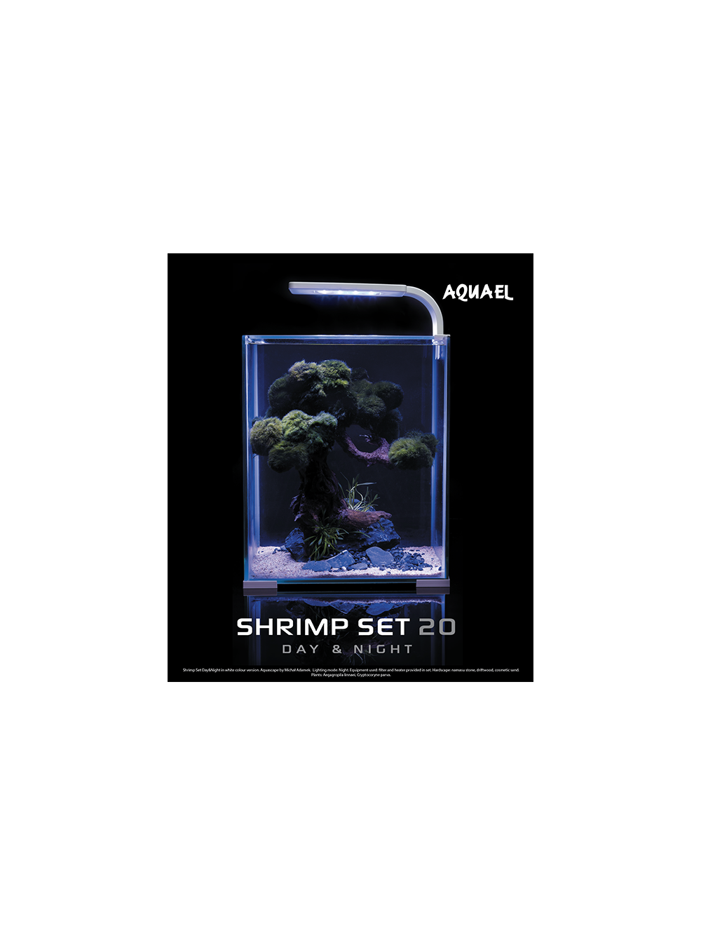 AQUAEL Zestaw Aquael Shrimp Set Smart Day & Night [20l] - czarny