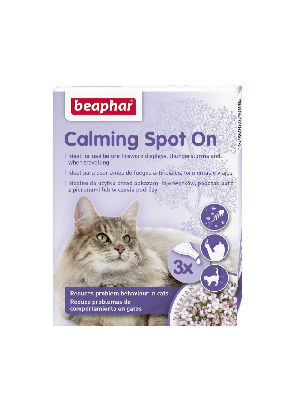 BEAPHAR Calming Spot On krople uspokajające dla kota 3x0.4ml