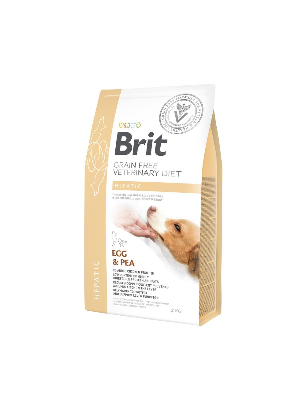 Brit gf veterinary diets dog Hepatic 2kg