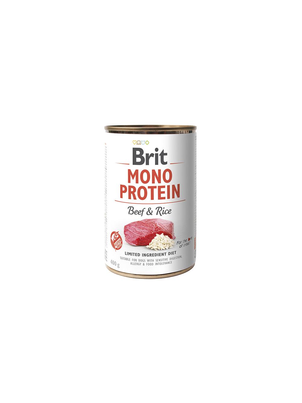 BRIT MONO PROTEIN BEEF & BROWN RICE 400g
