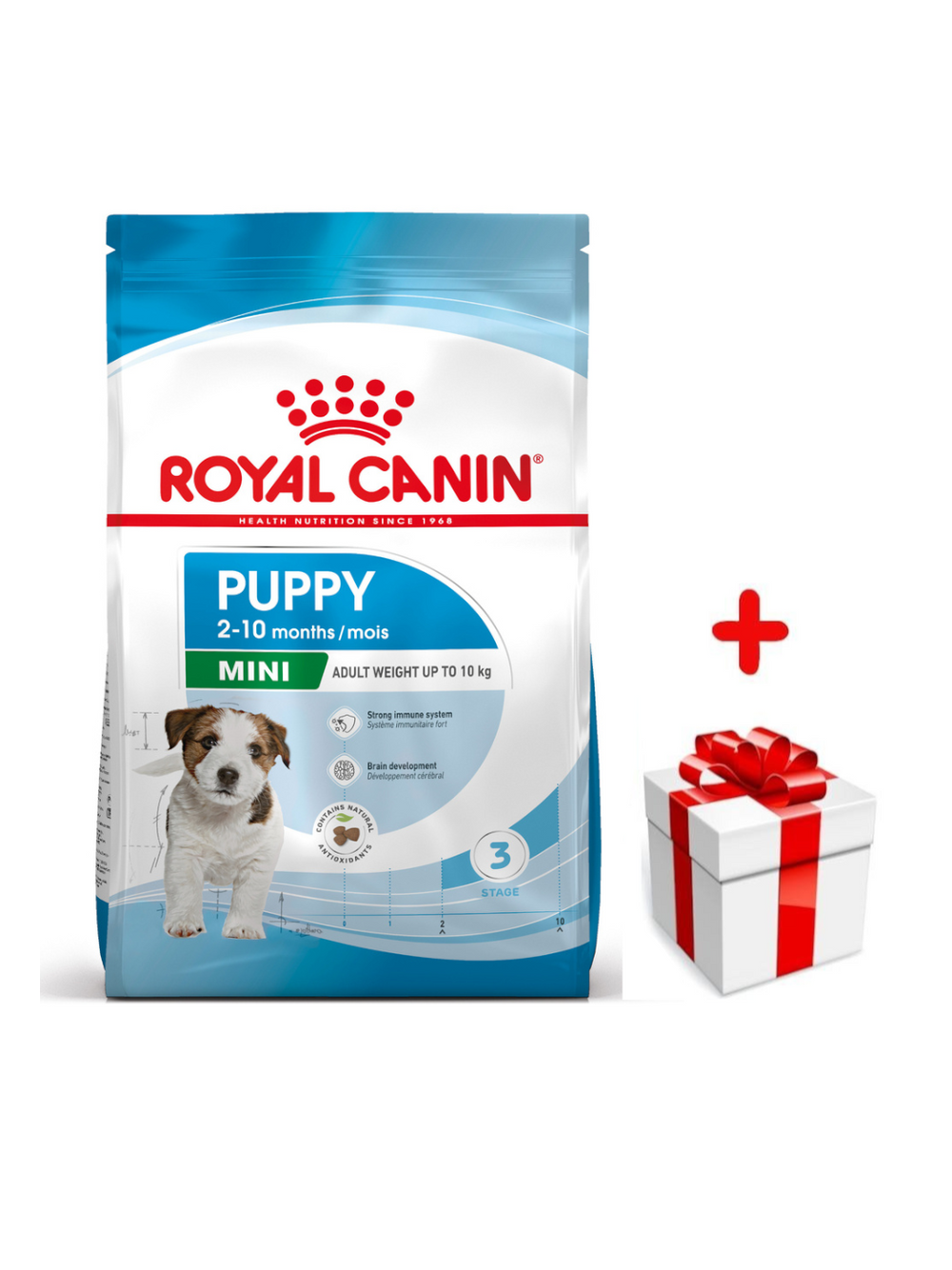 ROYAL CANIN Mini Puppy 2kg karma sucha dla szczeniąt, od 2 do 10 miesiąca życia, ras małych + niespodzianka dla psa GRATIS!