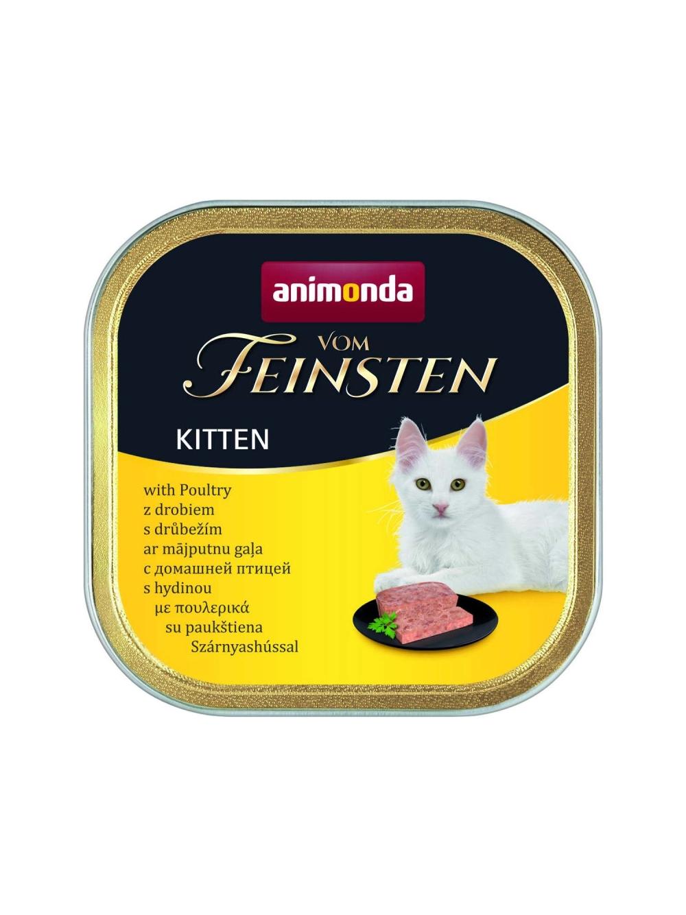 ANIMONDA Vom Feinsten Kitten smak: z drobiem 32x100g SUPER CENA