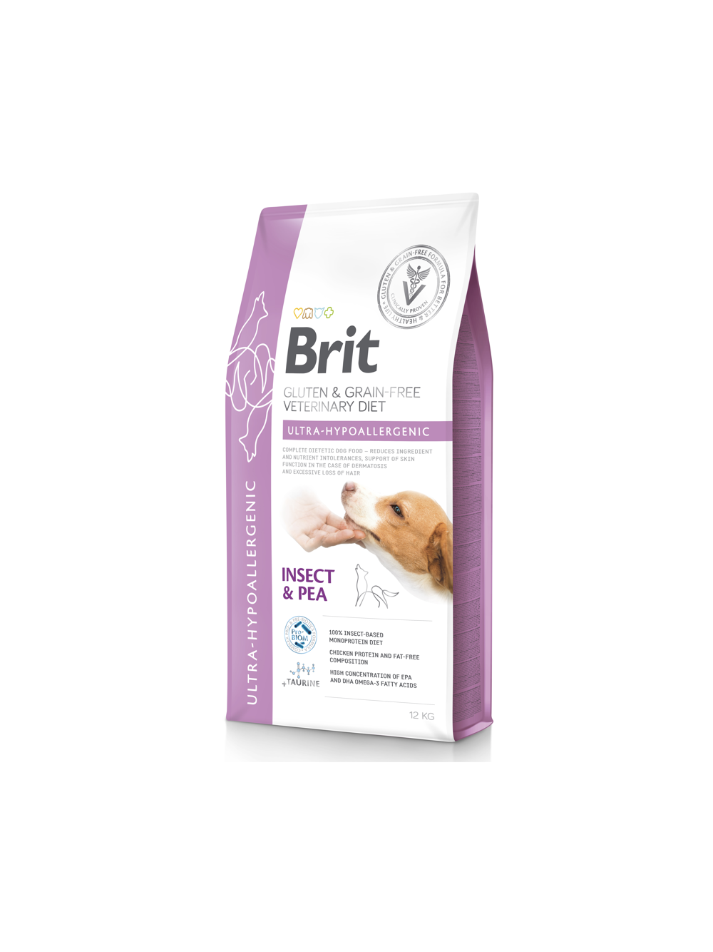 BRIT GF Veterinary Diets Dog Ultra-Hypoallergenic Insect 12kg