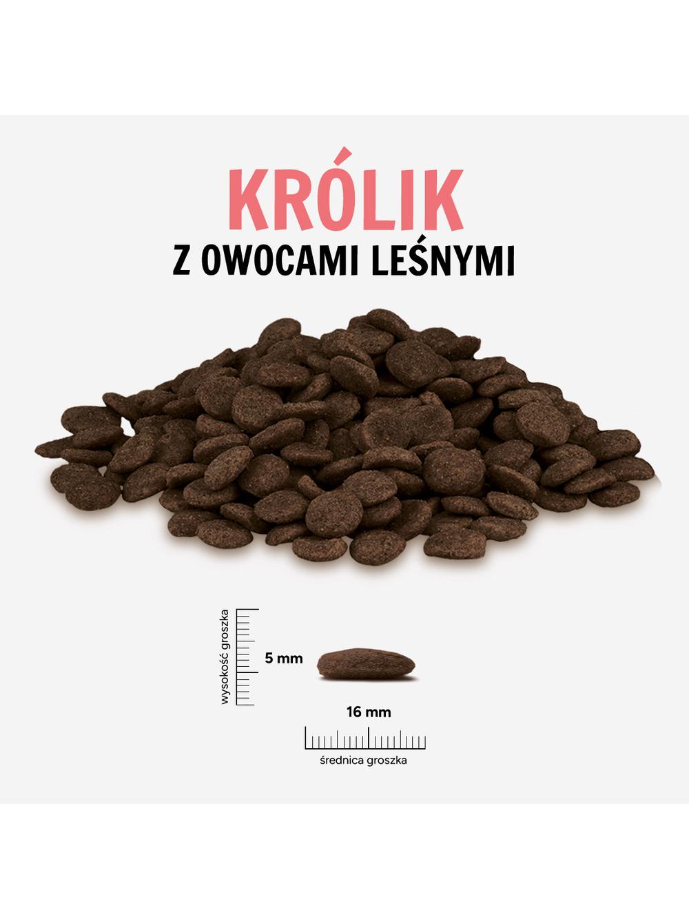 Paka Zwierzaka - Seventh heaven - Królik z owocami leśnymi 1,5kg
