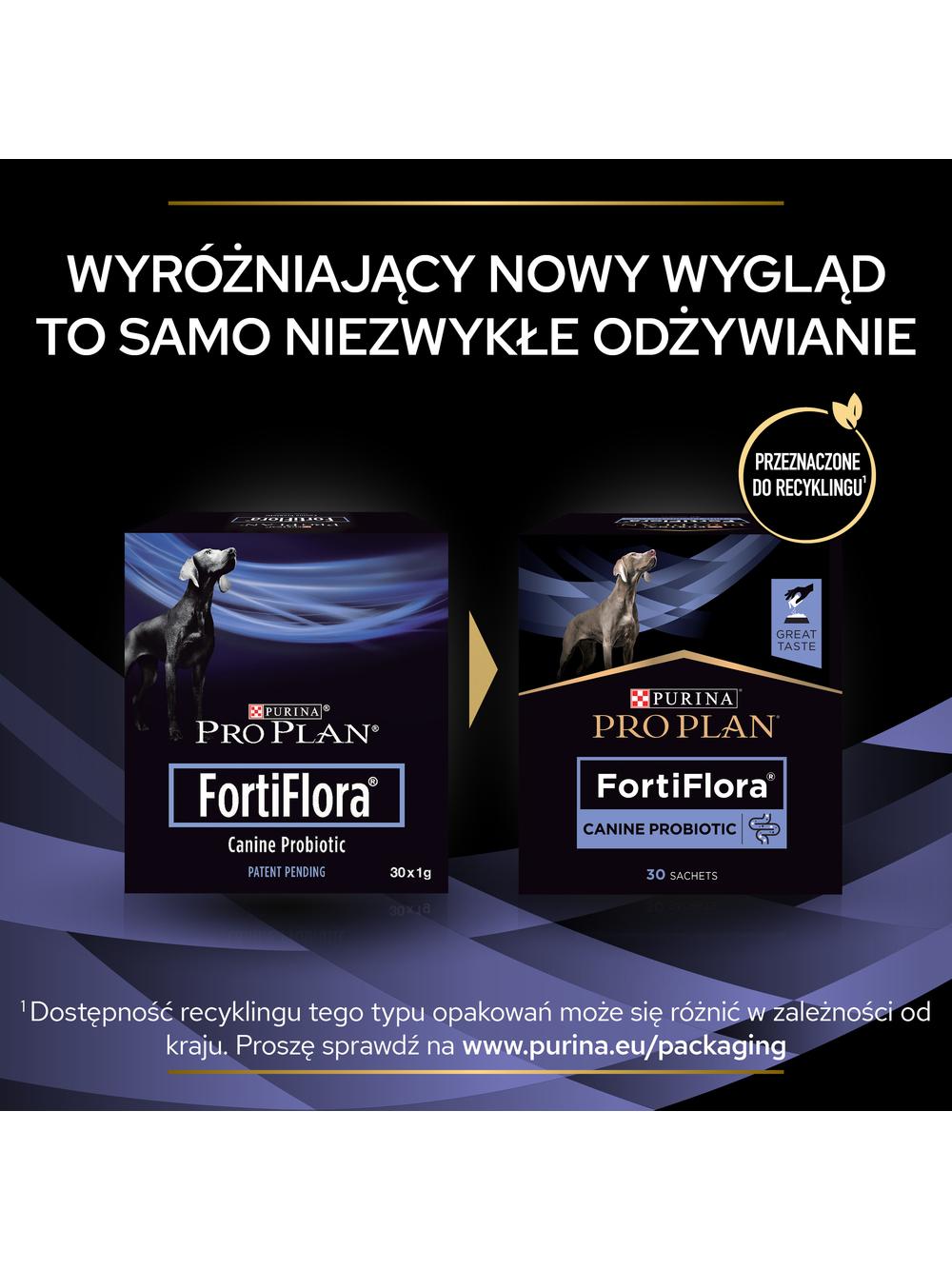 PRO PLAN FortiFlora Suplement probiotyczny dla psa 30x1g