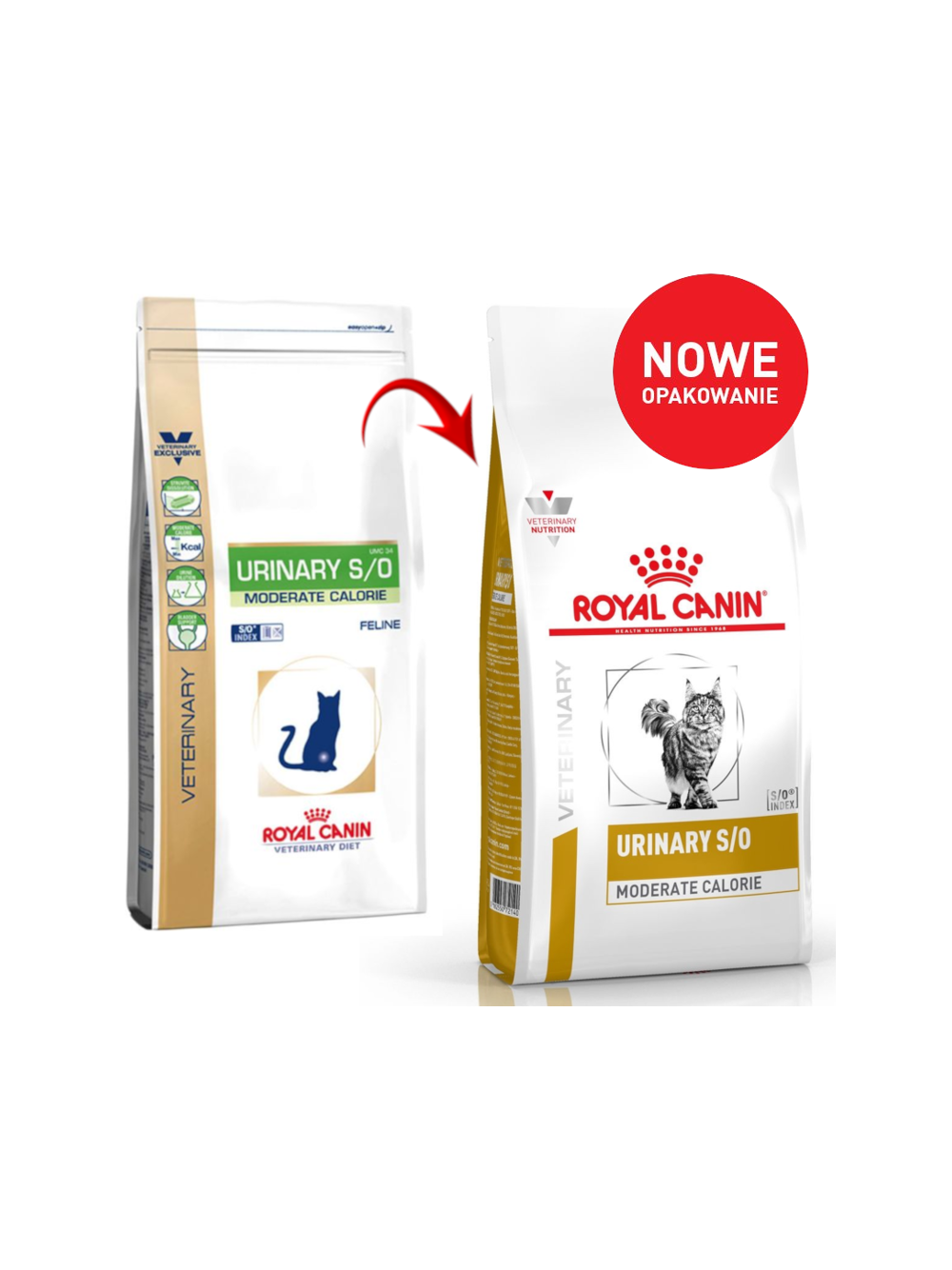ROYAL CANIN Urinary S/O Moderate Calorie UMC34 9kg + niespodzianka dla kota GRATIS!